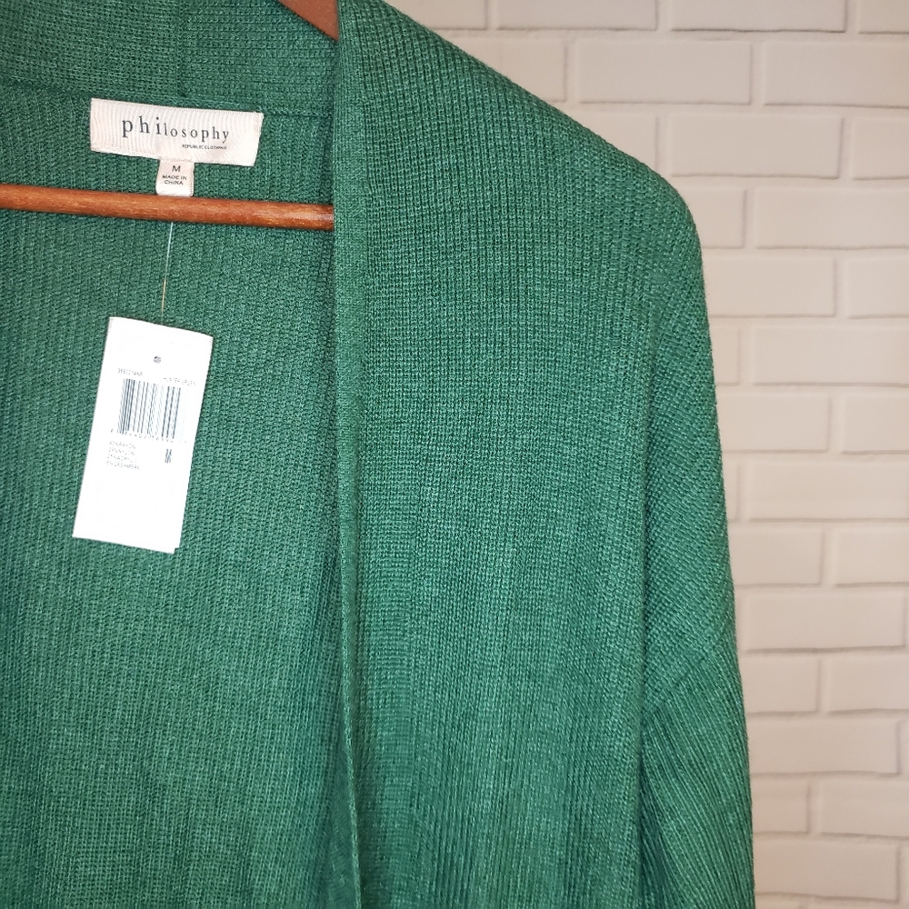 Philosophy Patch Pocket Long Cardigan - Picture 4 of 10